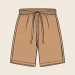 loose-fitting brown shorts image